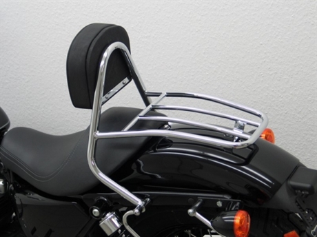 Driver Sissy Bar with pad and carrier