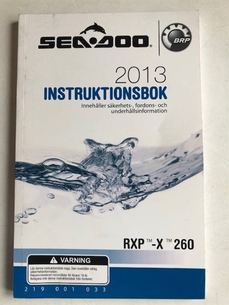 Sea Doo Instruktionsbok