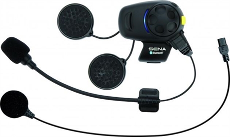 Sena SMH5-FM Bluetooth Headset & Intercom with Built-in FM Tuner for Scooters and Motorcycles. with Universal Microphone Kit